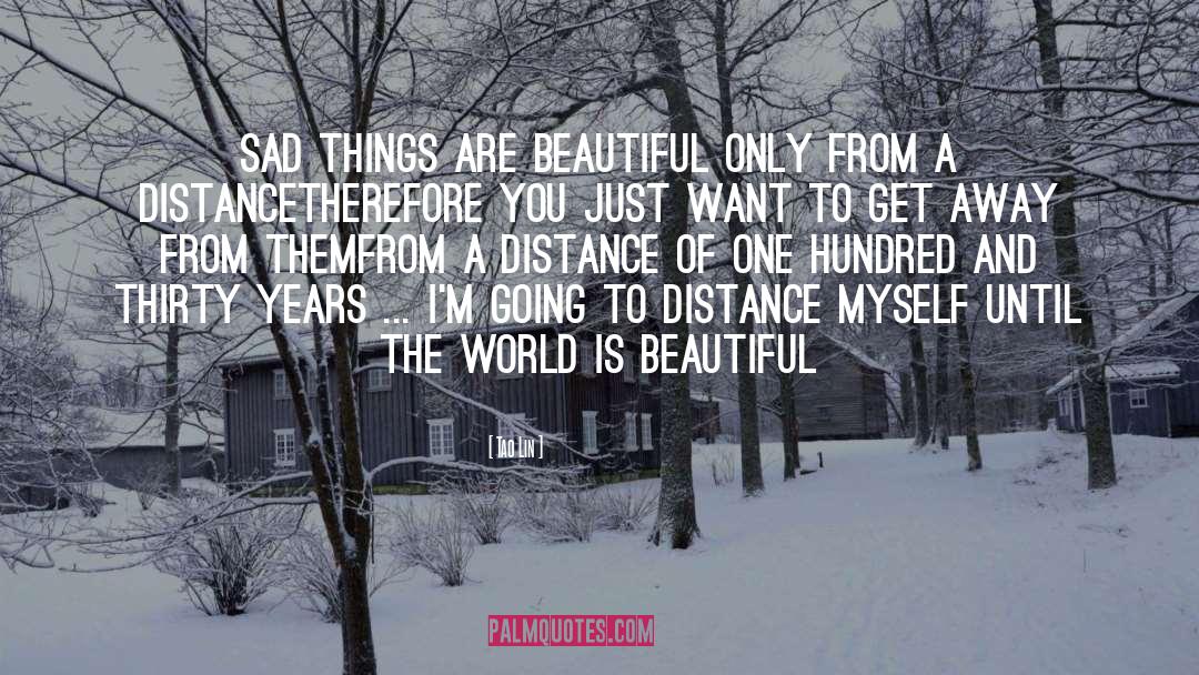 Tao Lin Quotes: Sad things are beautiful only