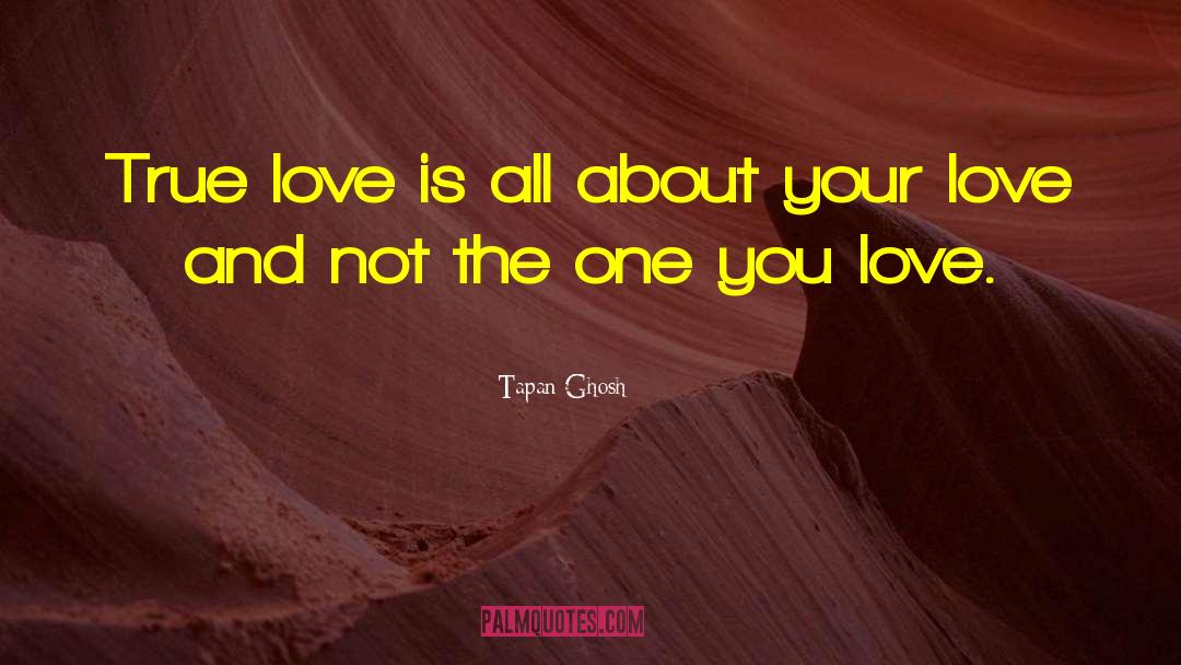 Tapan Ghosh Quotes: True love is all about