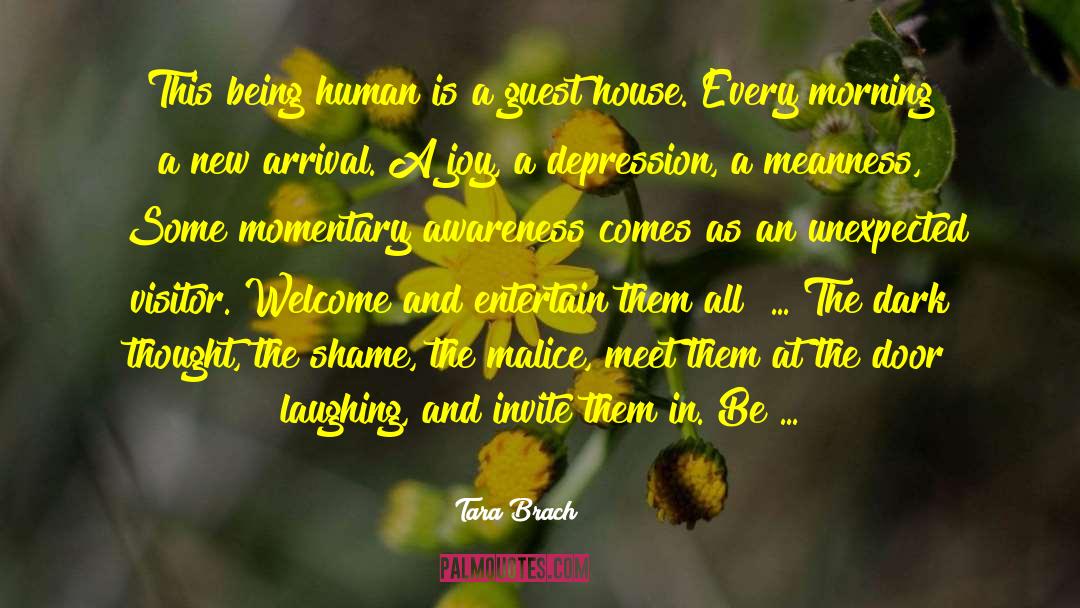 Tara Brach Quotes: This being human is a