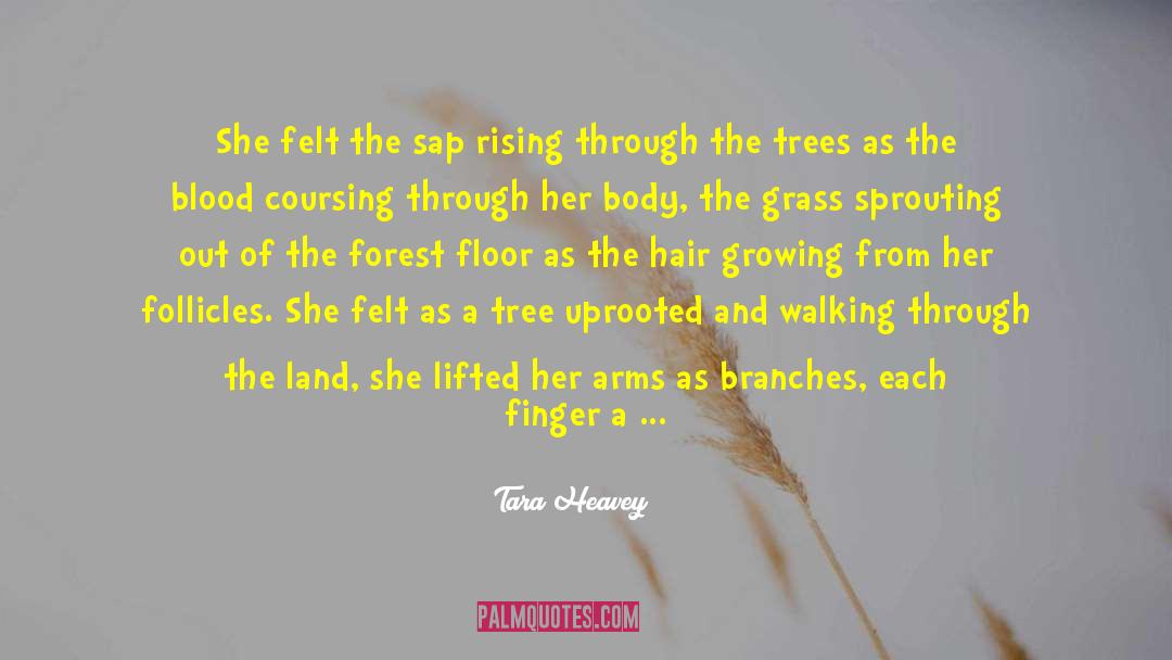 Tara Heavey Quotes: She felt the sap rising