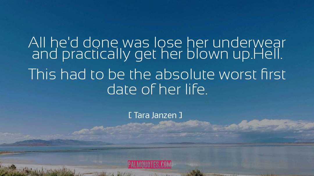 Tara Janzen Quotes: All he'd done was lose