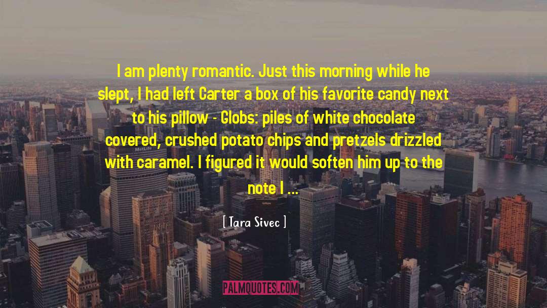 Tara Sivec Quotes: I am plenty romantic. Just