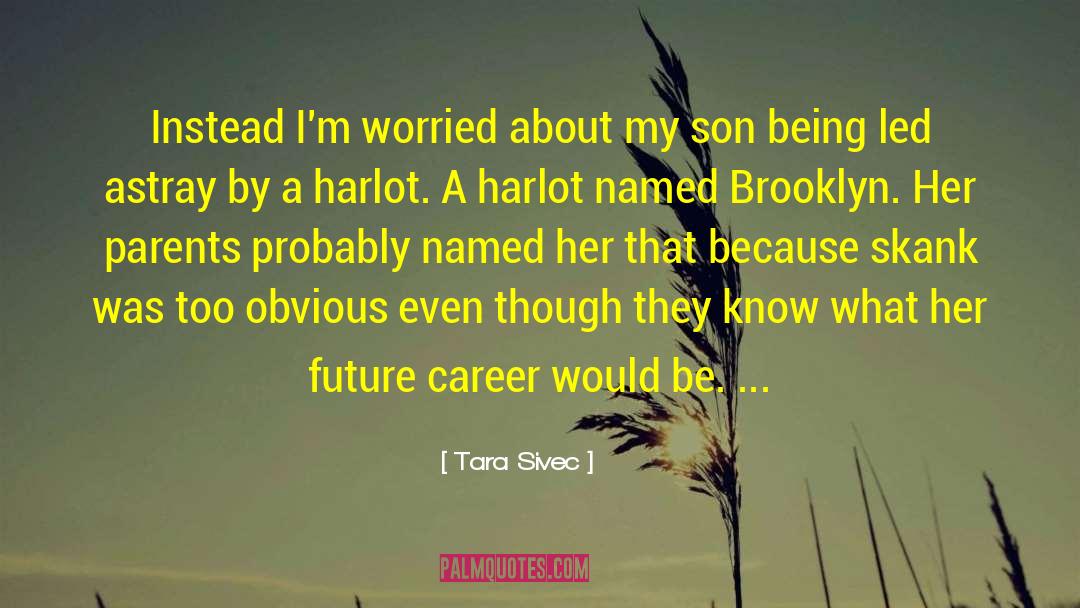 Tara Sivec Quotes: Instead I'm worried about my