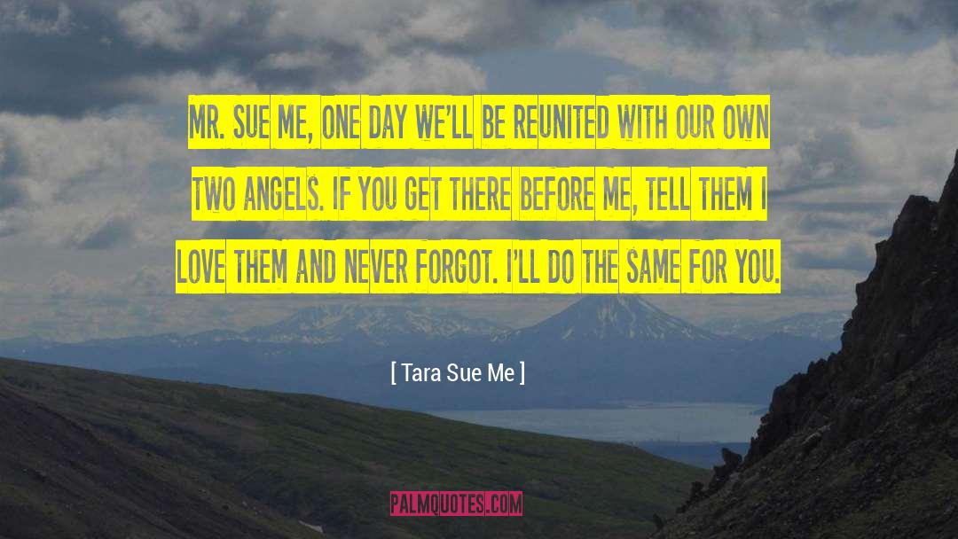 Tara Sue Me Quotes: Mr. Sue Me, one day