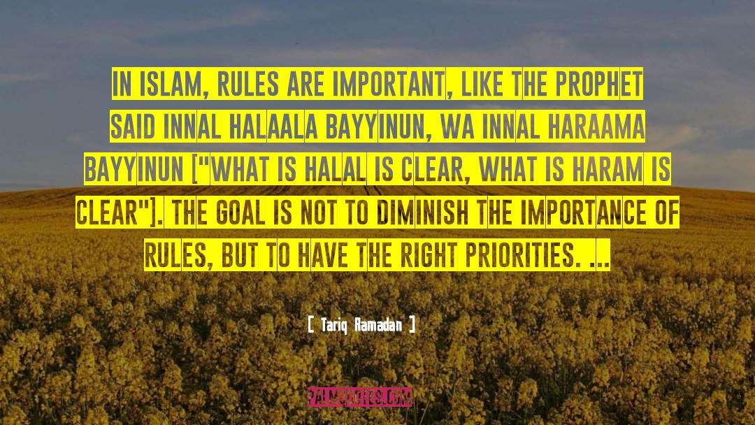 Tariq Ramadan Quotes: In Islam, rules are important,