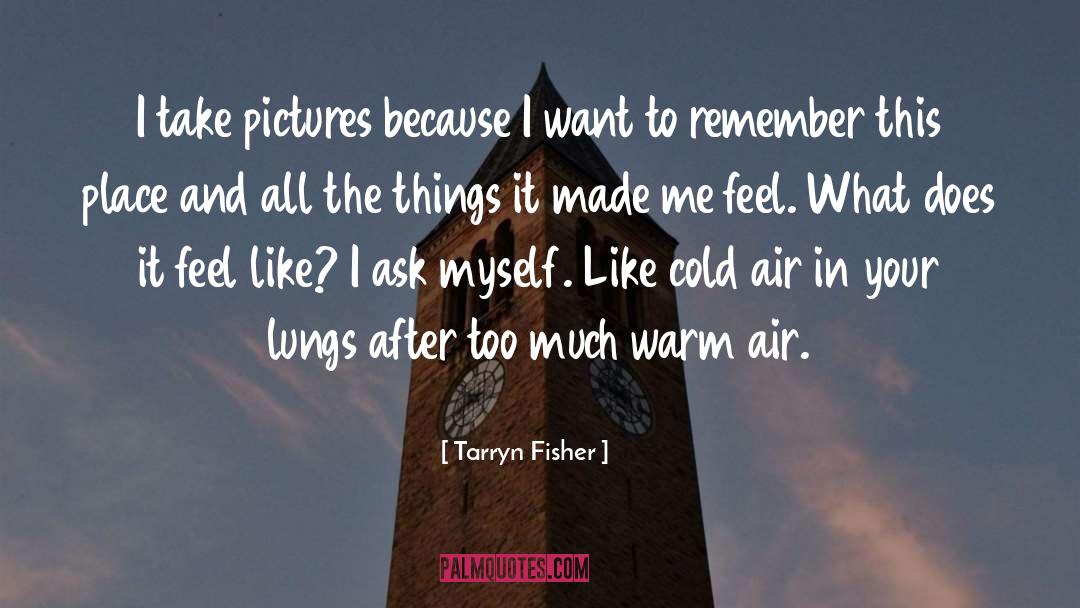 Tarryn Fisher Quotes: I take pictures because I