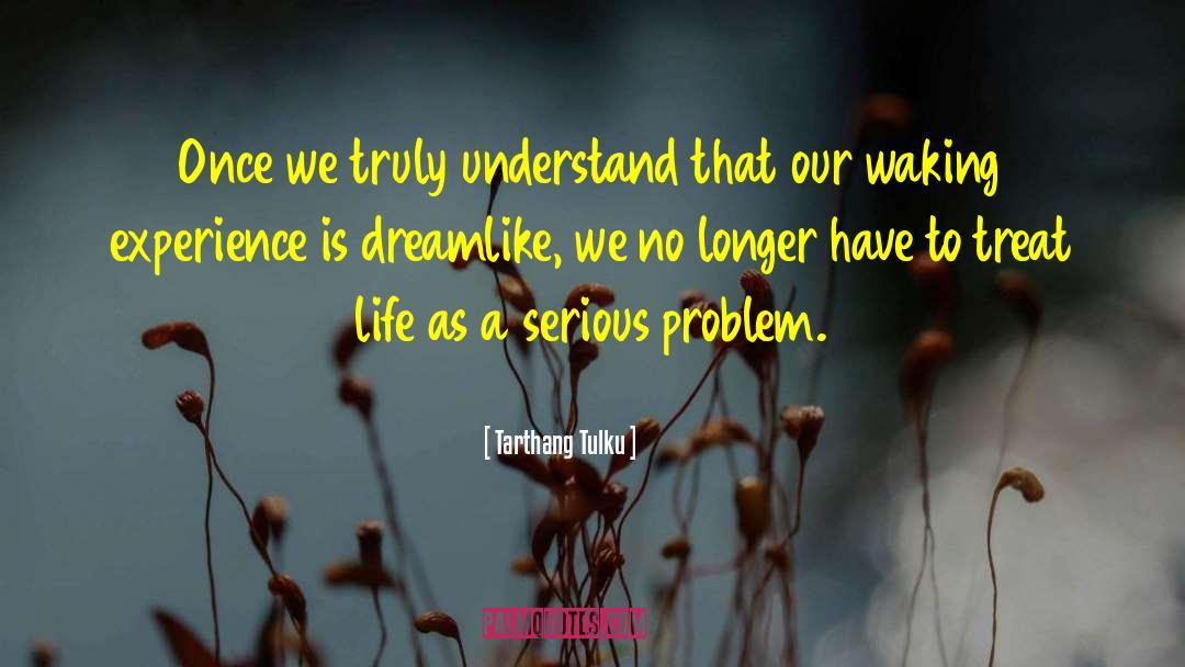 Tarthang Tulku Quotes: Once we truly understand that