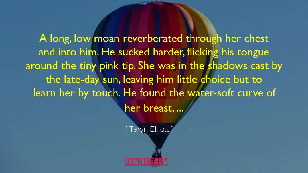 Taryn Elliott Quotes: A long, low moan reverberated