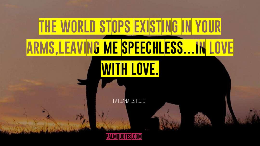 Tatjana Ostojic Quotes: The world stops existing in