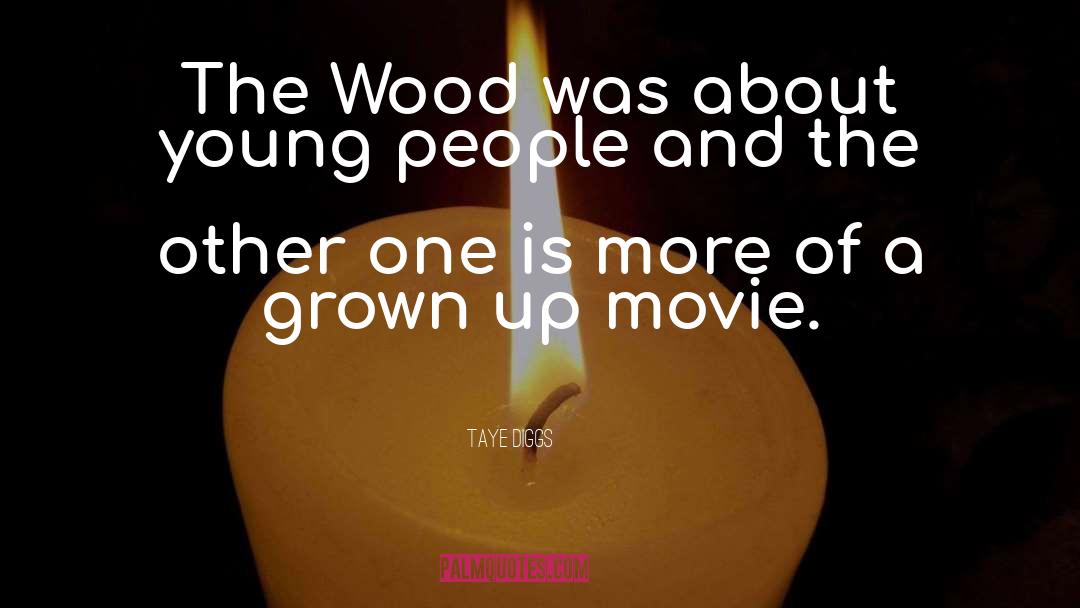 Taye Diggs Quotes: The Wood was about young