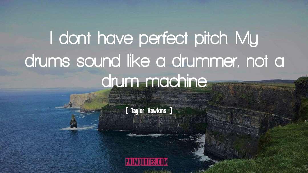 Taylor Hawkins Quotes: I don't have perfect pitch.