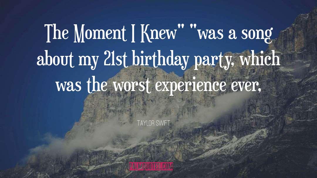 Taylor Swift Quotes: The Moment I Knew