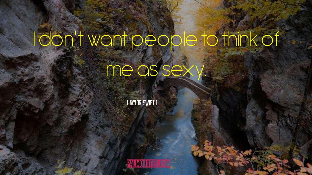 Taylor Swift Quotes: I don't want people to
