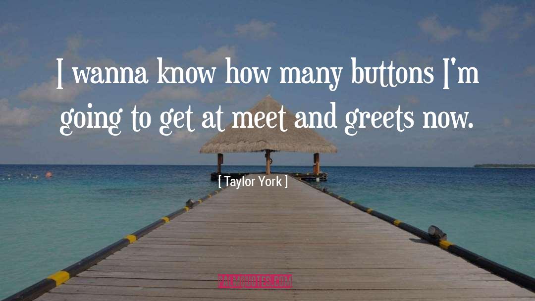 Taylor York Quotes: I wanna know how many