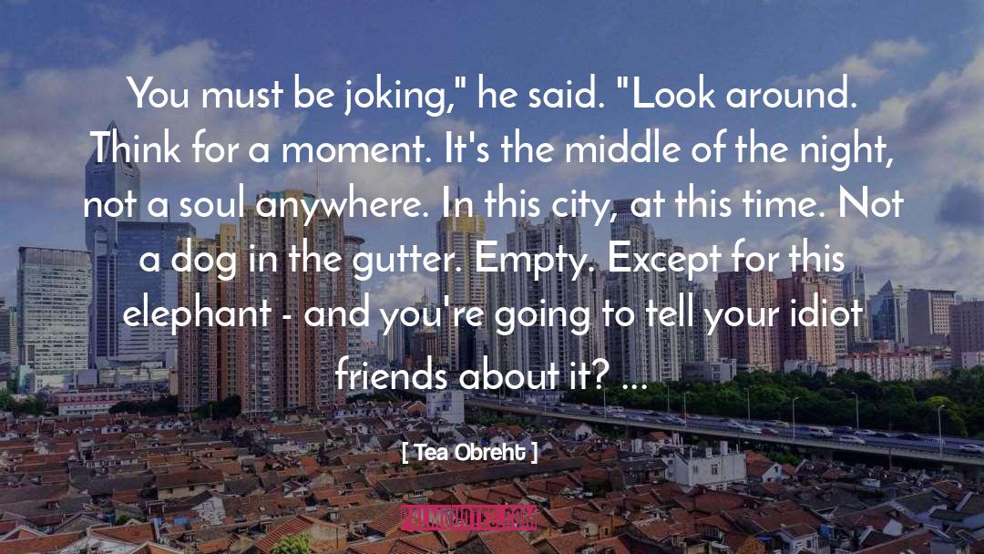 Tea Obreht Quotes: You must be joking,