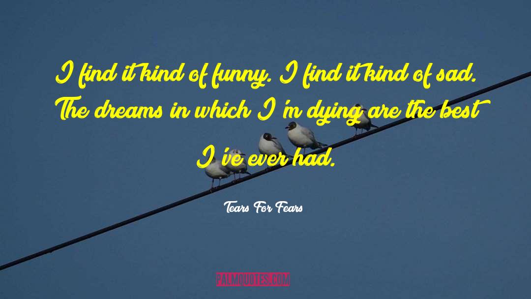 Tears For Fears Quotes: I find it kind of
