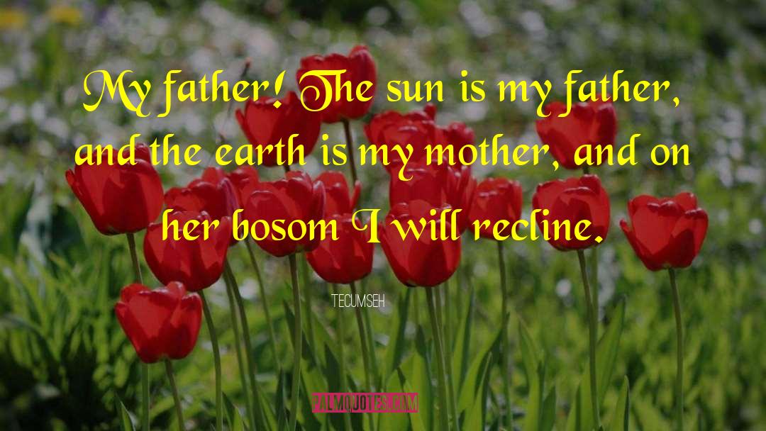 Tecumseh Quotes: My father! The sun is
