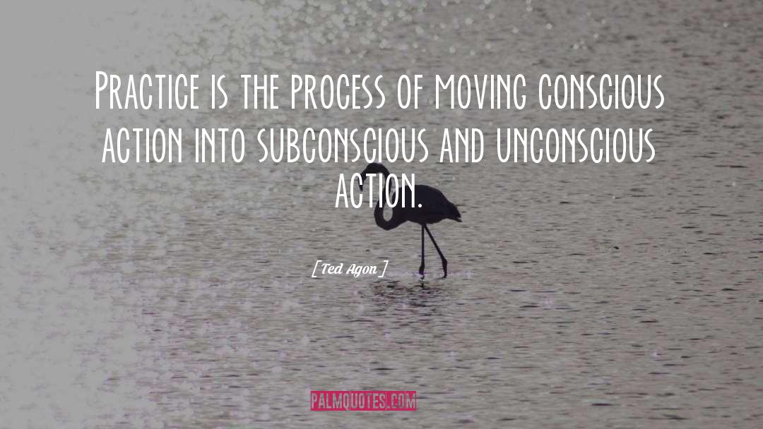 Ted Agon Quotes: Practice is the process of