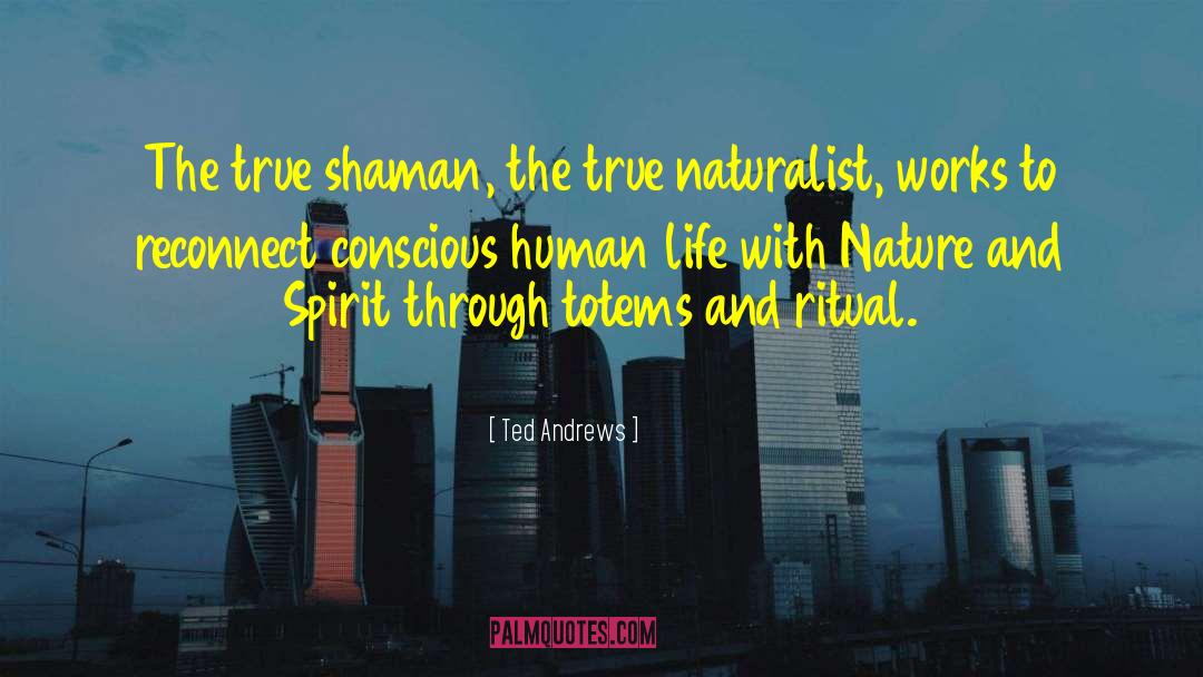 Ted Andrews Quotes: The true shaman, the true