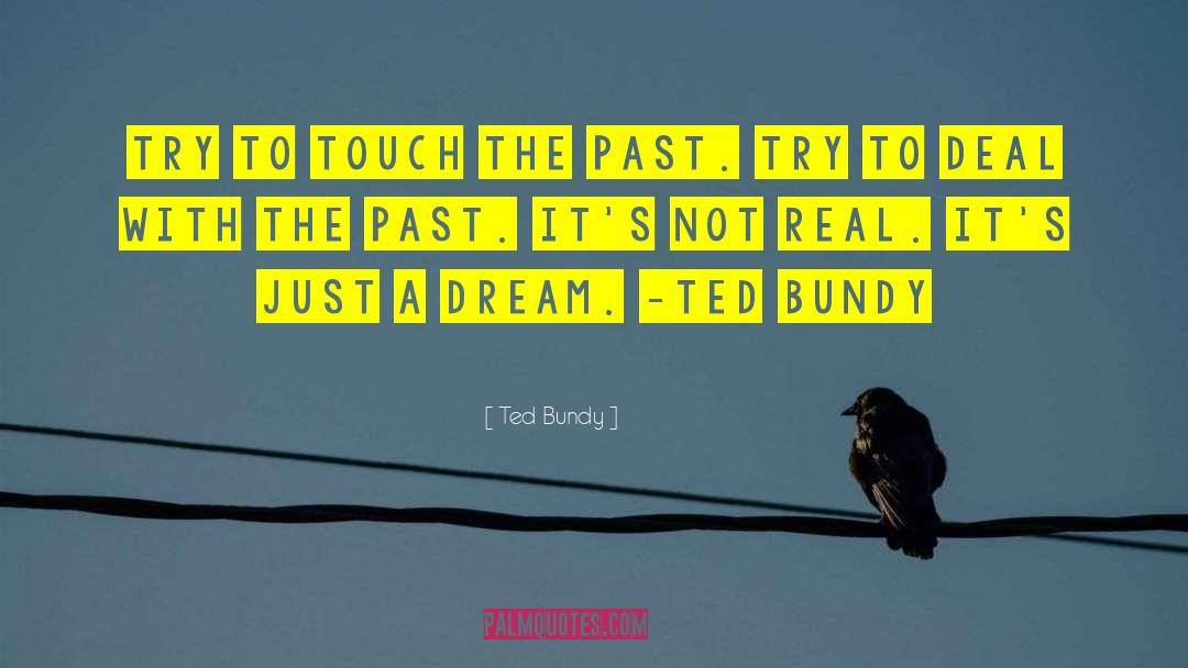 Ted Bundy Quotes: Try to touch the past.