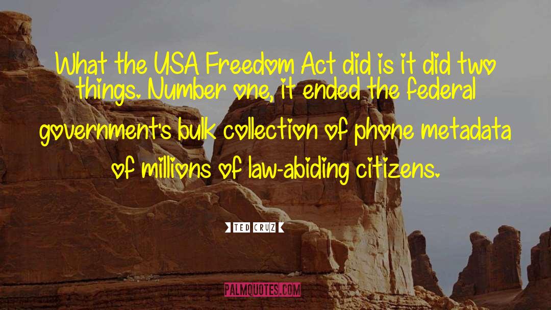 Ted Cruz Quotes: What the USA Freedom Act