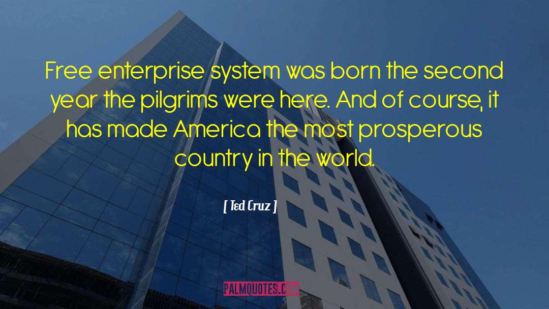 Ted Cruz Quotes: Free enterprise system was born