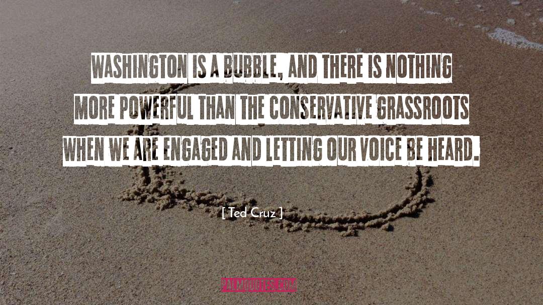 Ted Cruz Quotes: Washington is a bubble, and