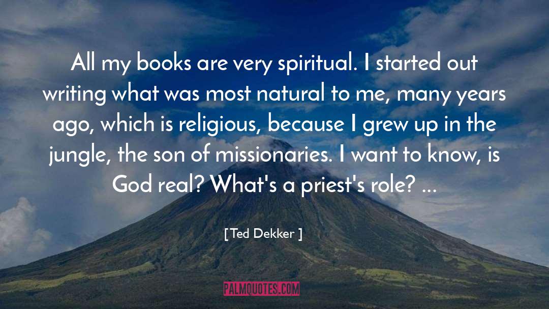 Ted Dekker Quotes: All my books are very