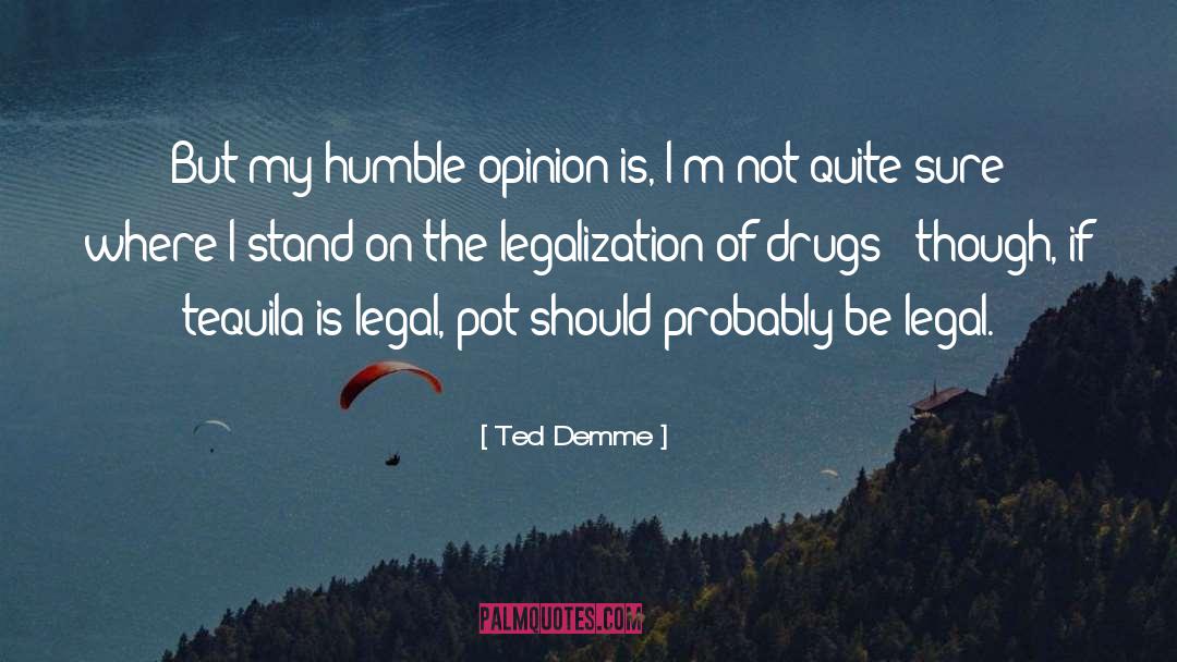 Ted Demme Quotes: But my humble opinion is,