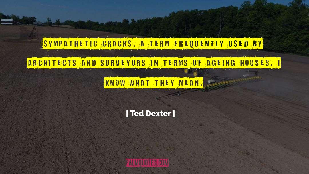 Ted Dexter Quotes: Sympathetic cracks. A term frequently
