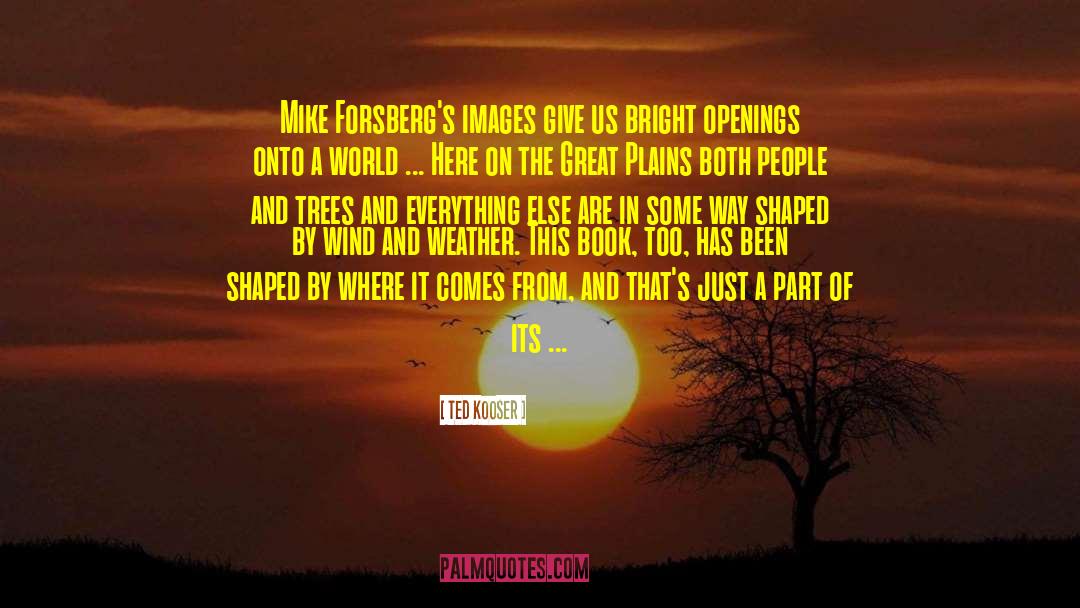 Ted Kooser Quotes: Mike Forsberg's images give us