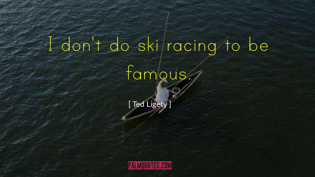 Ted Ligety Quotes: I don't do ski racing
