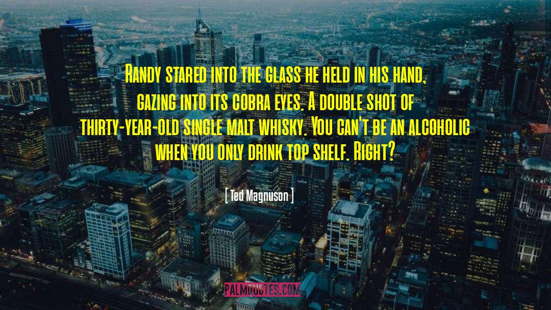 Ted Magnuson Quotes: Randy stared into the glass