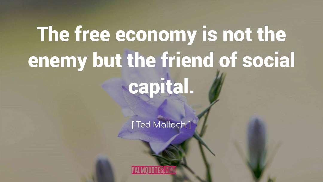 Ted Malloch Quotes: The free economy is not