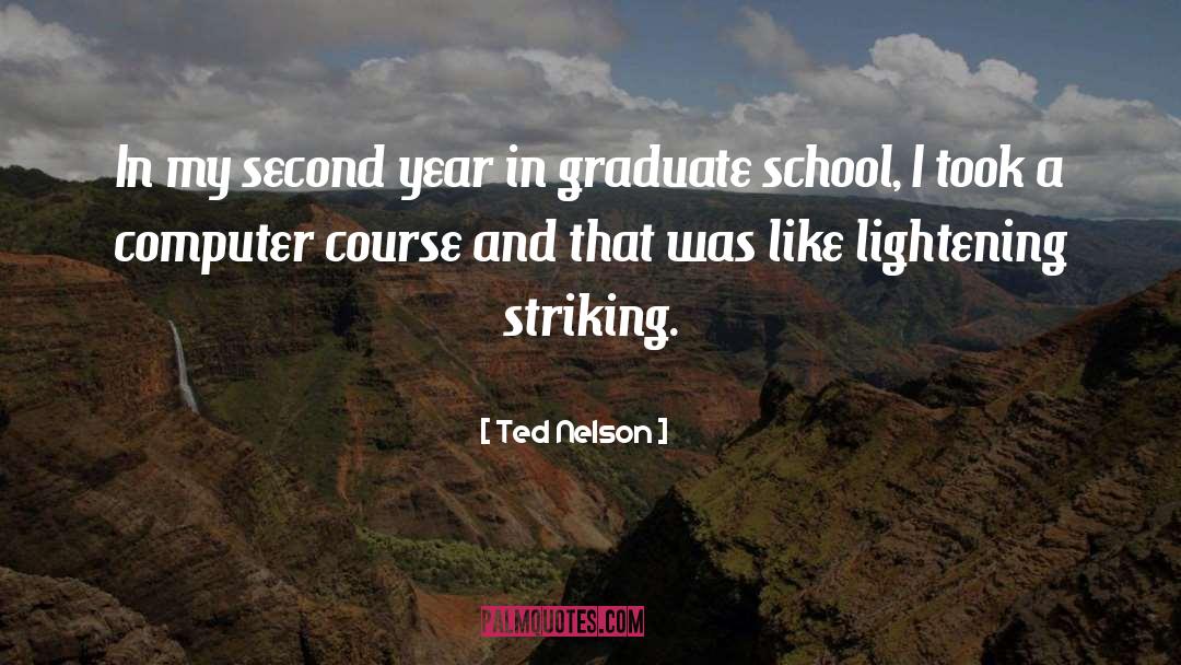 Ted Nelson Quotes: In my second year in