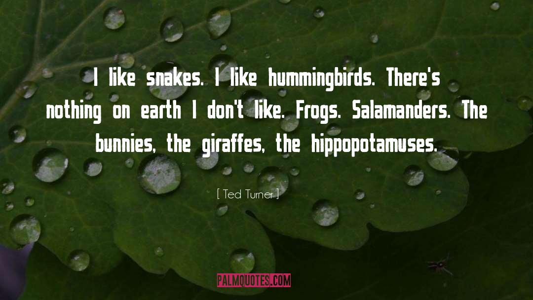 Ted Turner Quotes: I like snakes. I like