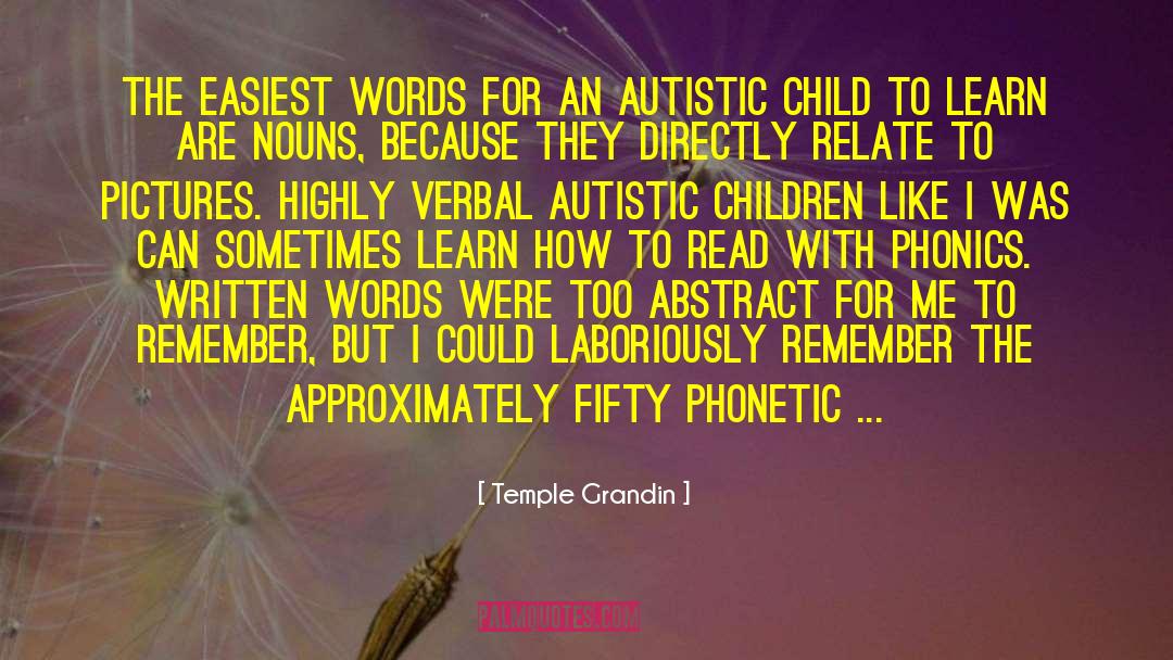 Temple Grandin Quotes: The easiest words for an