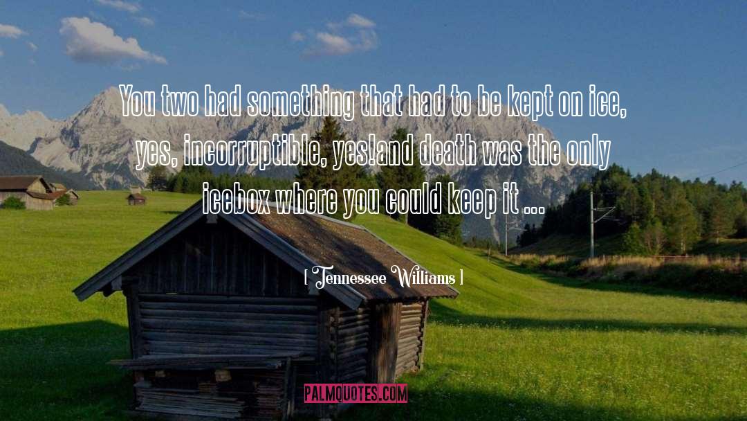 Tennessee Williams Quotes: You two had something that