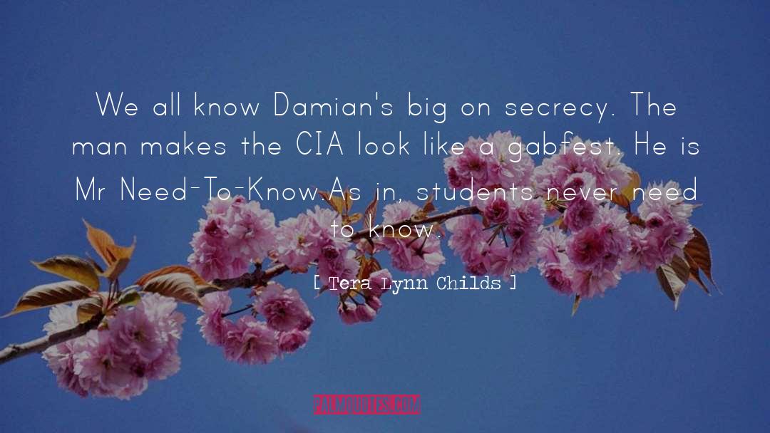 Tera Lynn Childs Quotes: We all know Damian's big