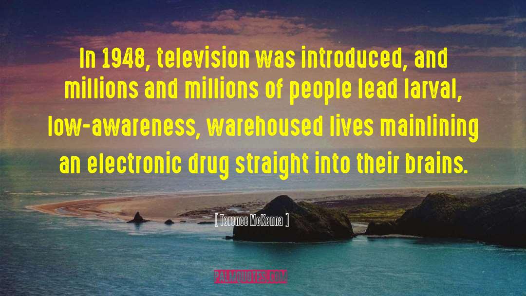 Terence McKenna Quotes: In 1948, television was introduced,