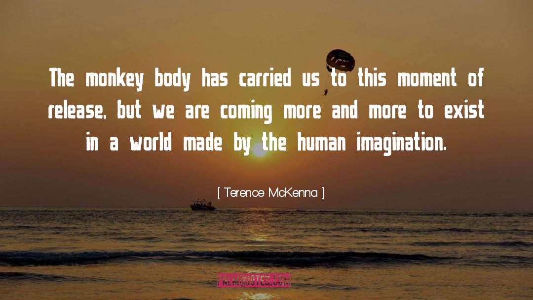 Terence McKenna Quotes: The monkey body has carried