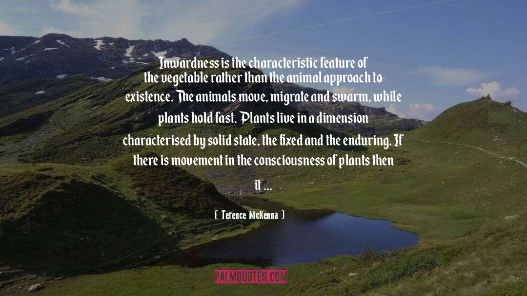 Terence McKenna Quotes: Inwardness is the characteristic feature