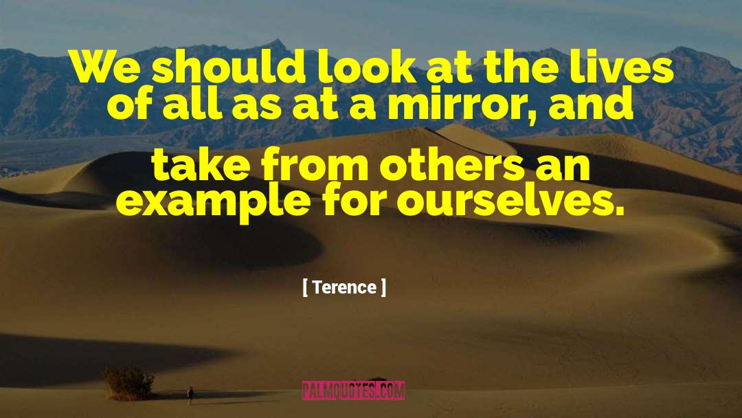 Terence Quotes: We should look at the