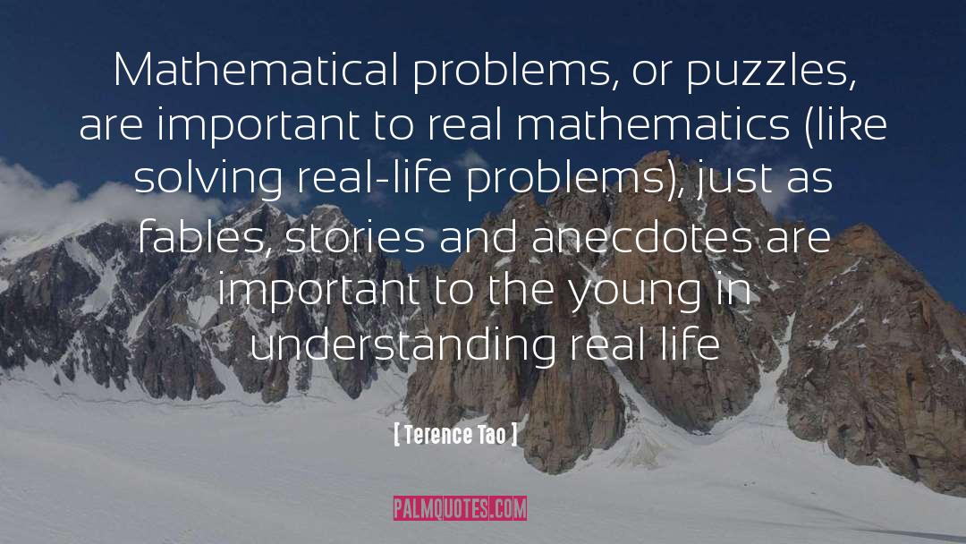 Terence Tao Quotes: Mathematical problems, or puzzles, are
