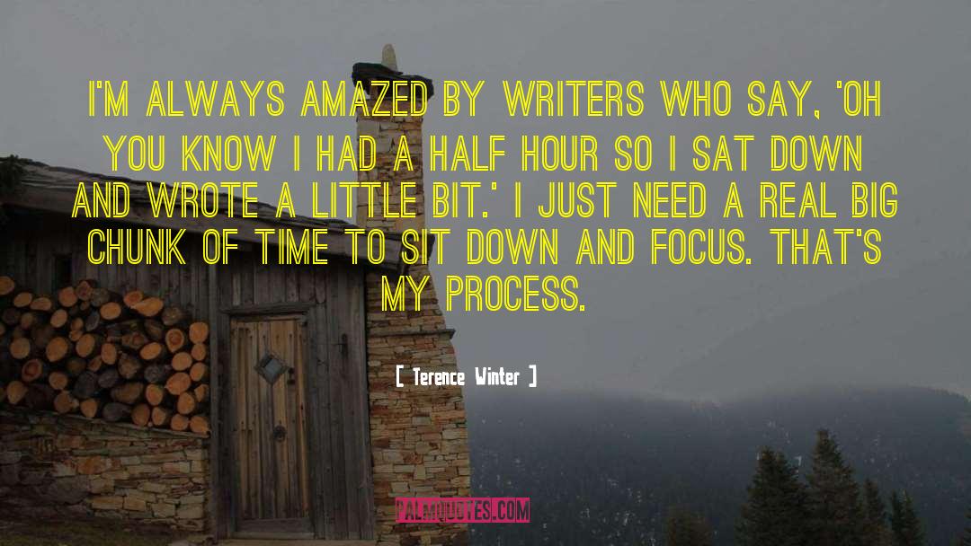 Terence Winter Quotes: I'm always amazed by writers