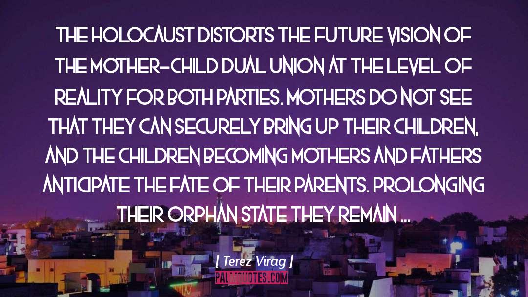 Terez Virag Quotes: The Holocaust distorts the future
