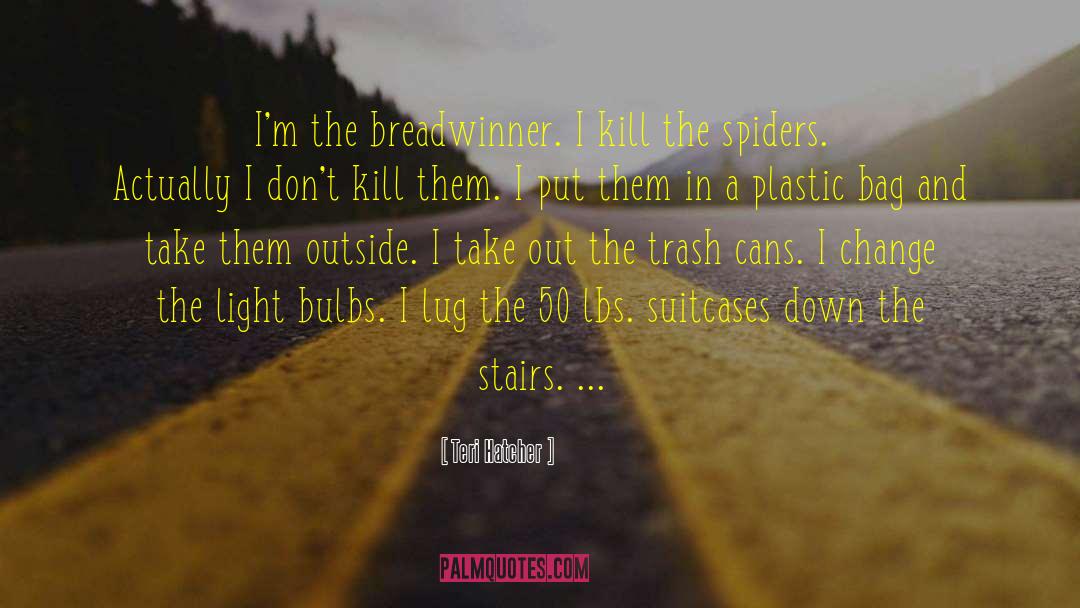 Teri Hatcher Quotes: I'm the breadwinner. I kill