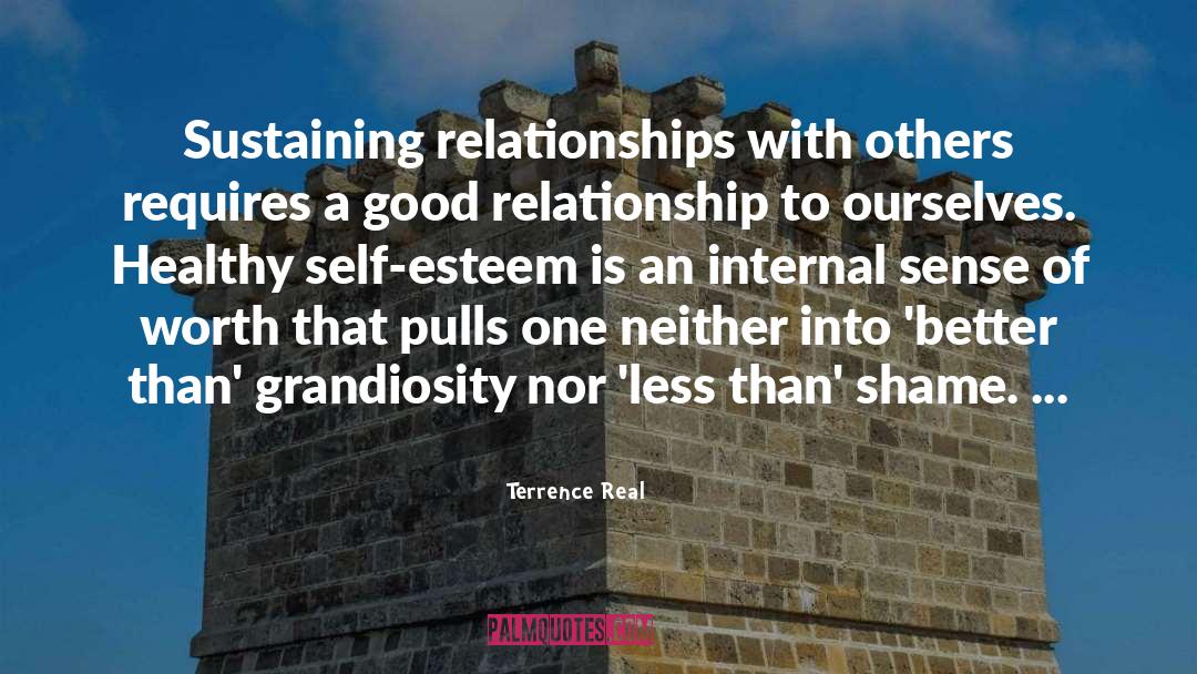 Terrence Real Quotes: Sustaining relationships with others requires