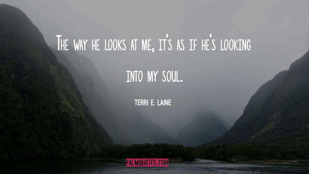 Terri E. Laine Quotes: The way he looks at