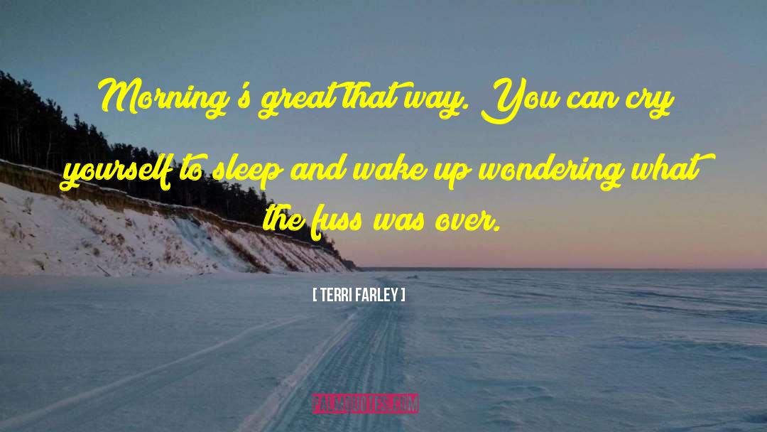 Terri Farley Quotes: Morning's great that way. You